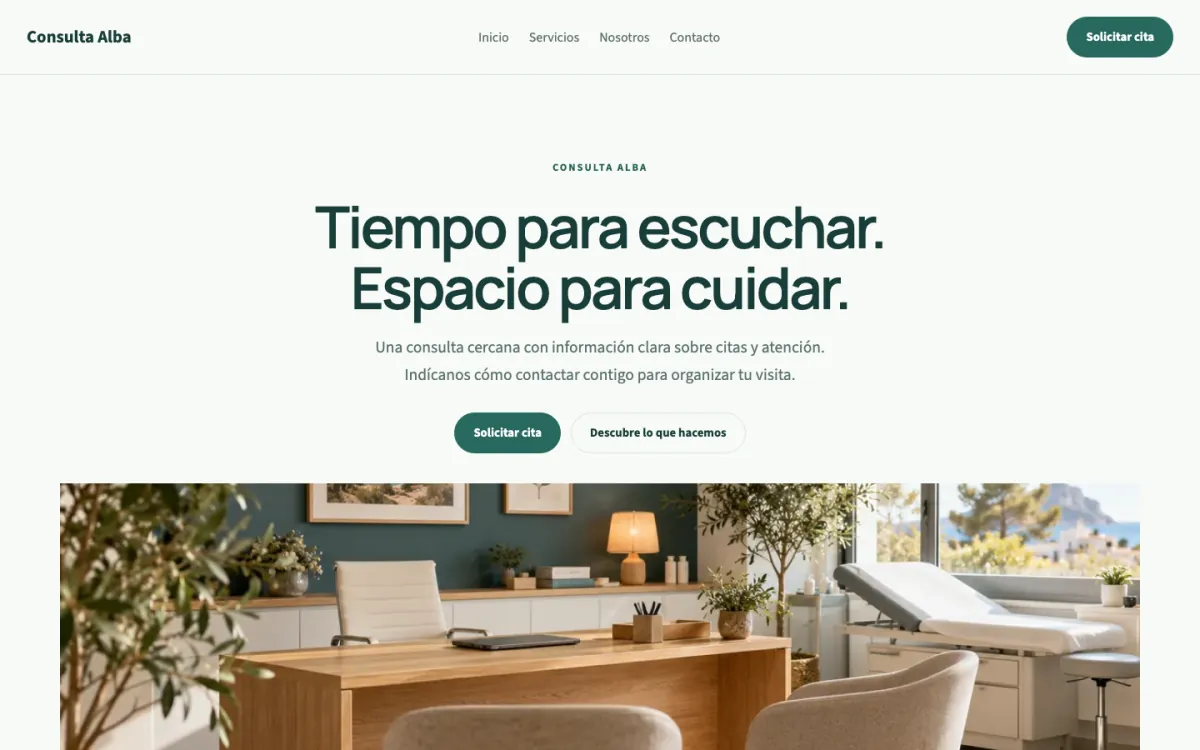 Alba · Consultas médicas